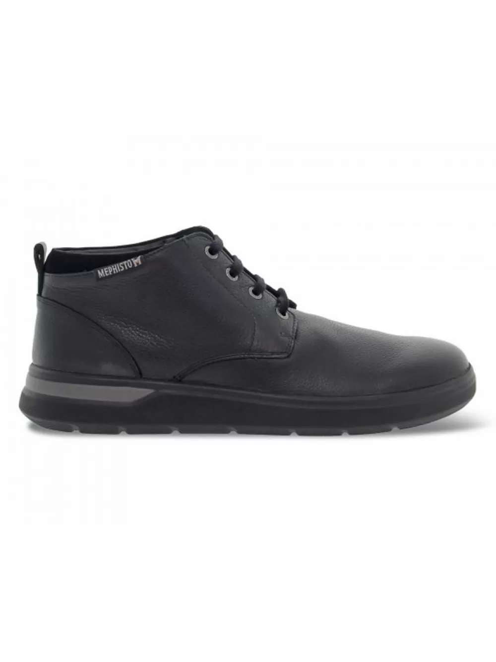 Men Mephisto Ankle Boot Olmer Nevada In Black Leather