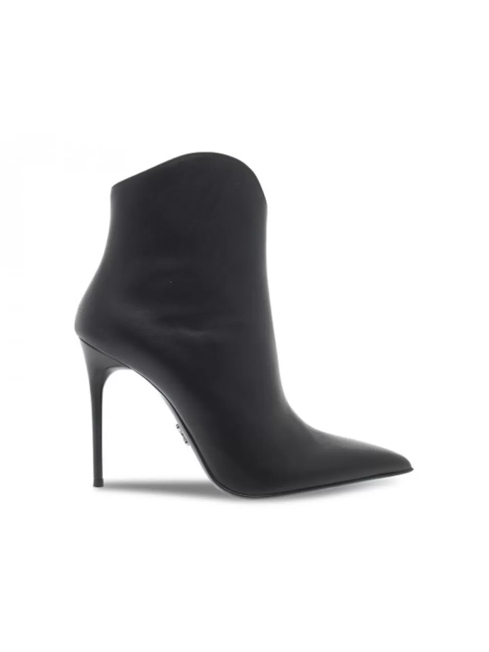 Women Sergio Levantesi Ankle Boot Asimmetrico In Black Leather