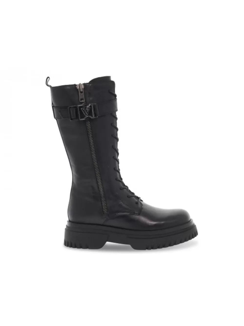 Women Emanuèlle Vee Boot Emanuelle Vee Anfibio Cinturino In Black Leather