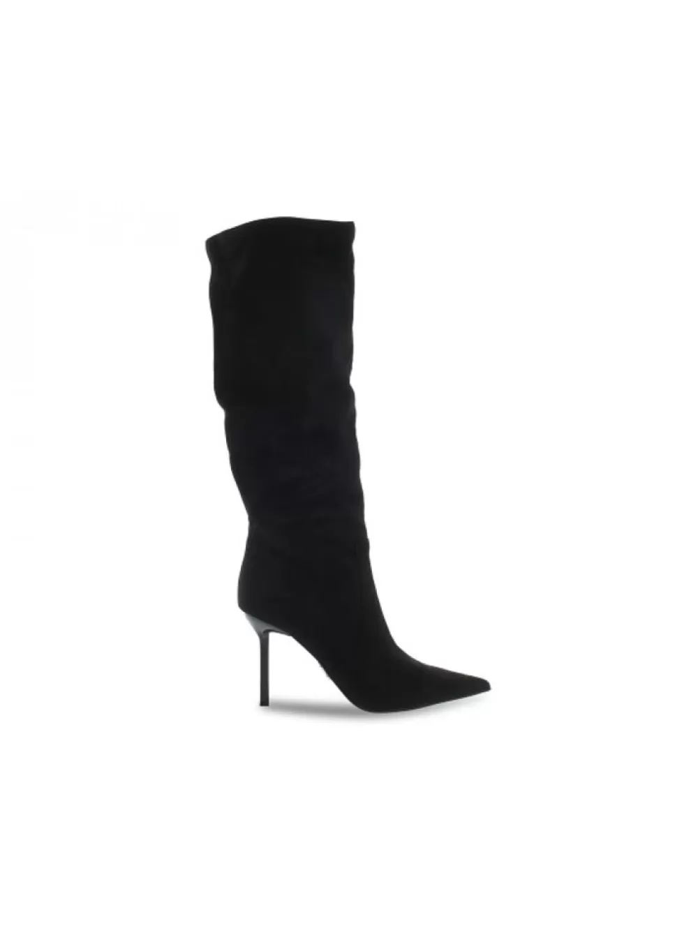 Women Steve Madden Boot Intruder Blk Stretch In Black Microfibre