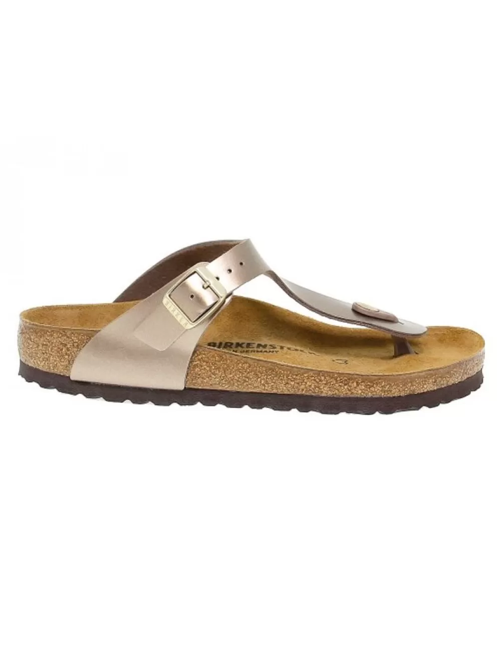 Women Birkenstock Flat Sandals Gizeh In Taupe Birkoflor