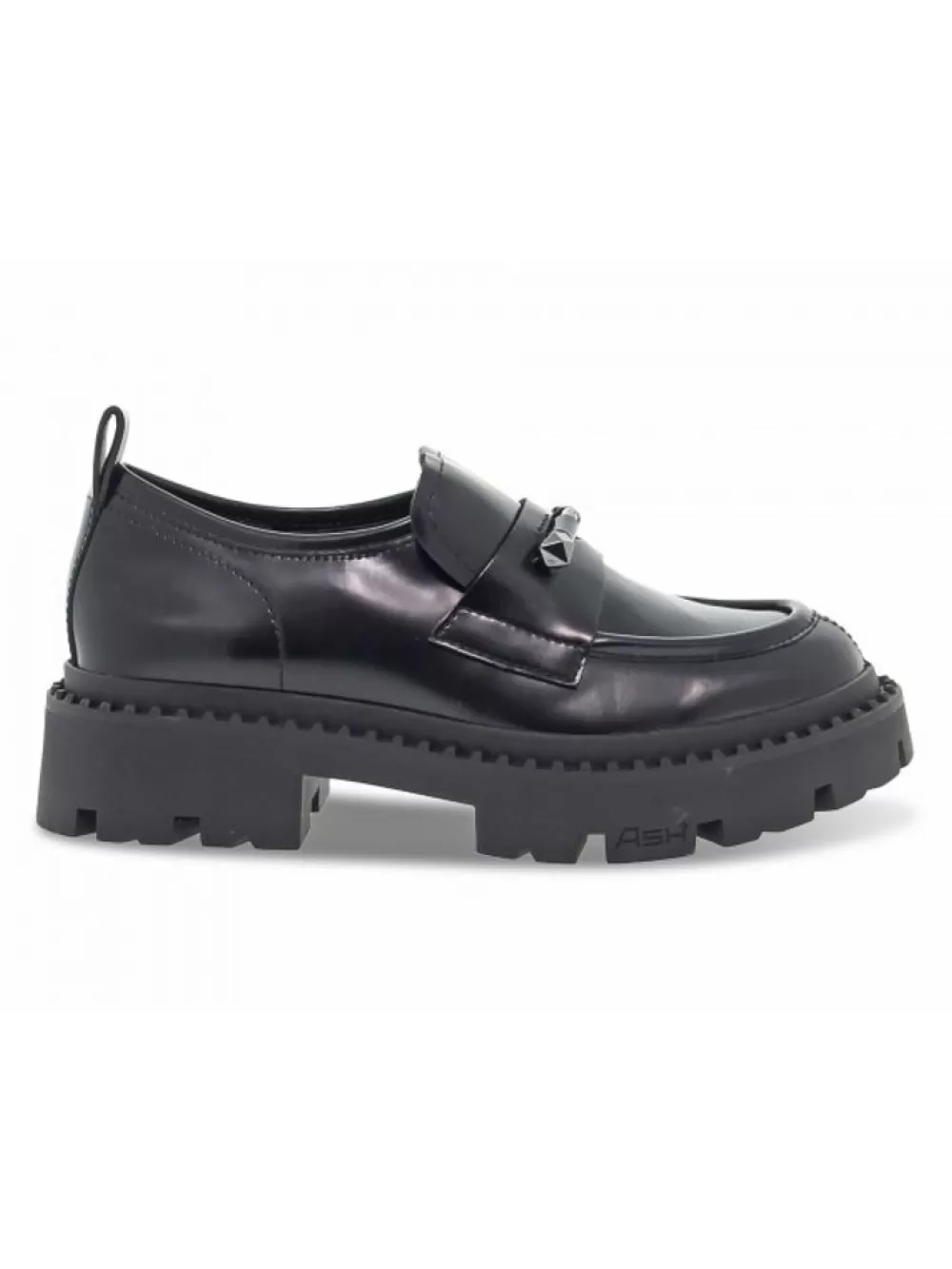 Women Ash Flat Shoe Genial Jack In Black Brushed