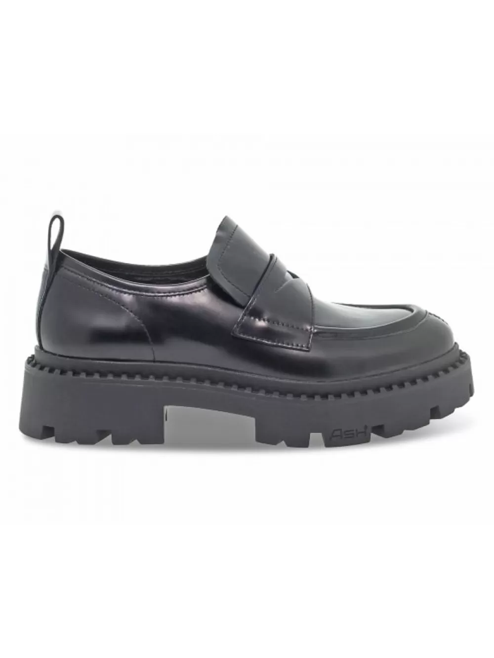 Women Ash Flat Shoe Plato' In Black Brushed