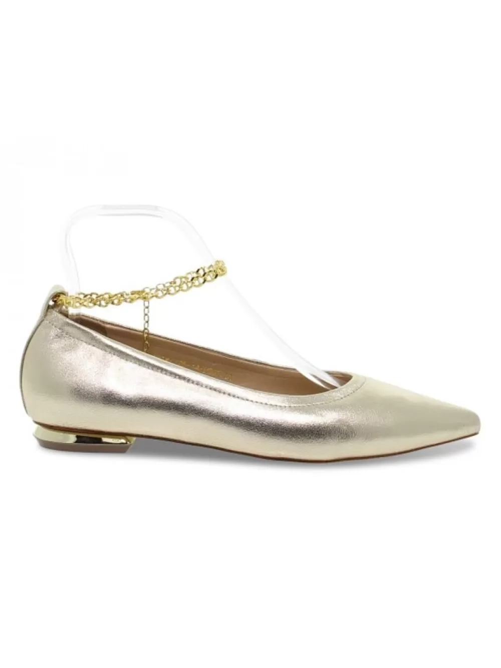 Women Emanuèlle Vee Flat Shoe Emanuelle Vee Gucci Flat In Platinum Laminate