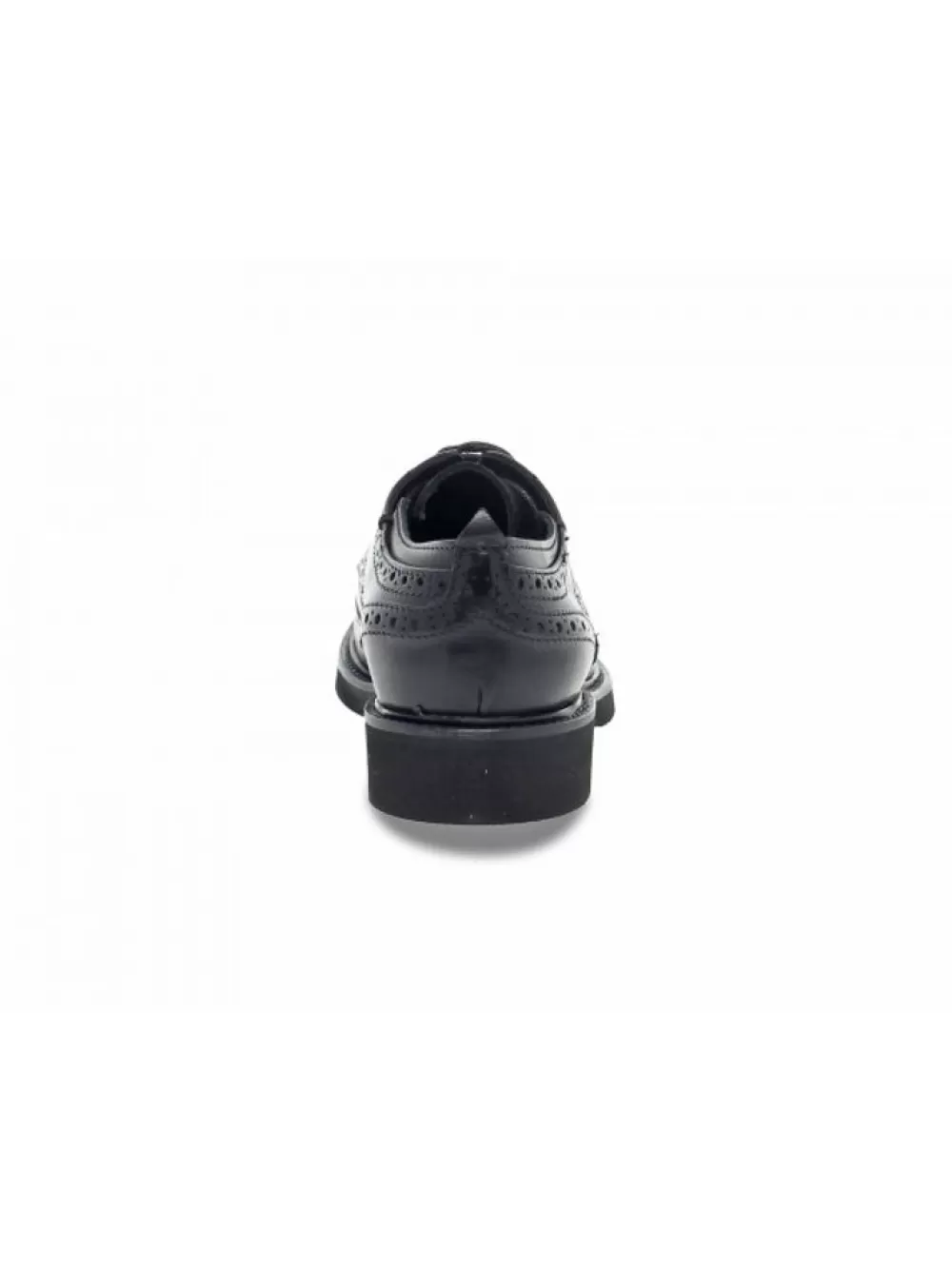 Women Guidi Calzature Flat Shoe Derby Inglese In Black Leather