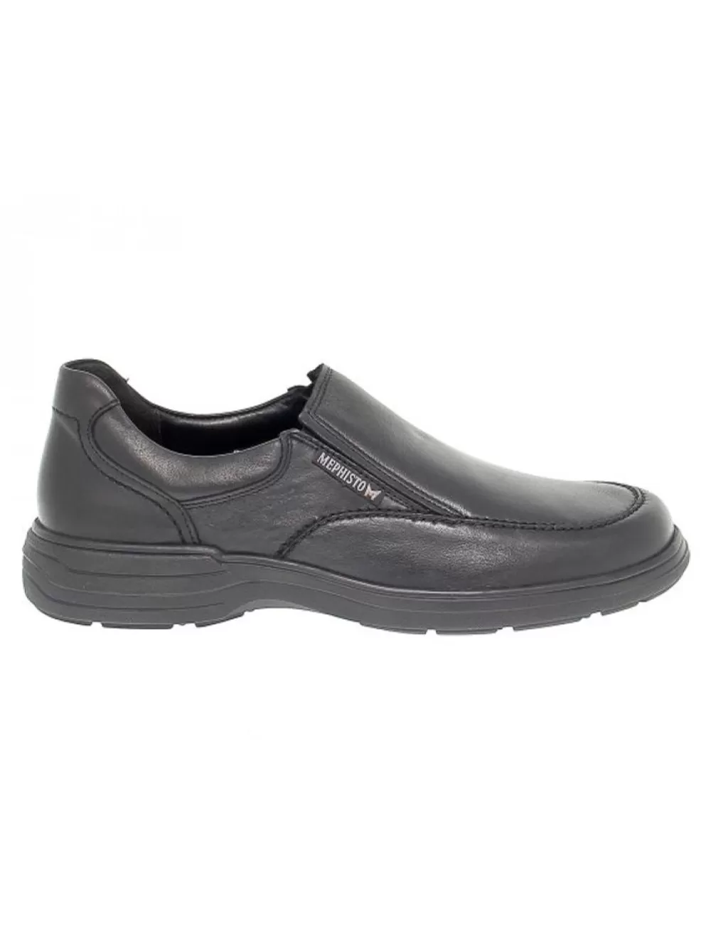 Men Mephisto Laceless Davy Riko In Black Leather