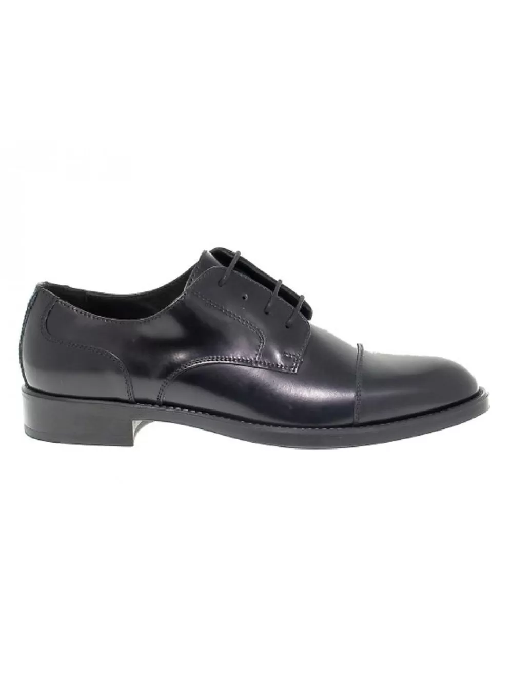 Men Antica Cuoieria Lace-Up Shoes Stile Inglese In Black Brushed