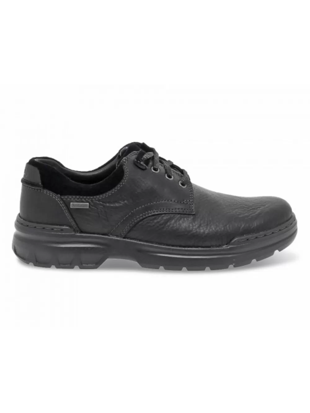 Men Clarks Lace-Up Shoes Rockie2 Low Gtx In Black Leather