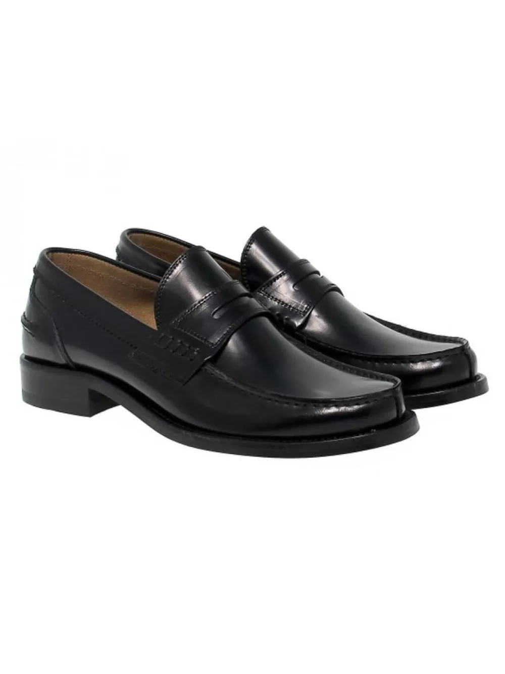 Men Antica Cuoieria Loafer College In Black Leather