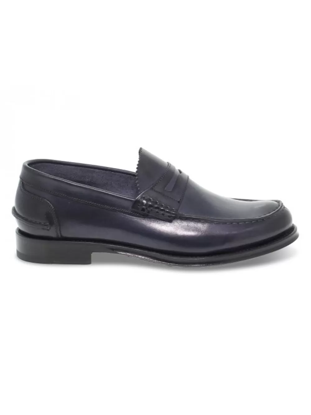 Men Brecos Loafer College In Blue Leather