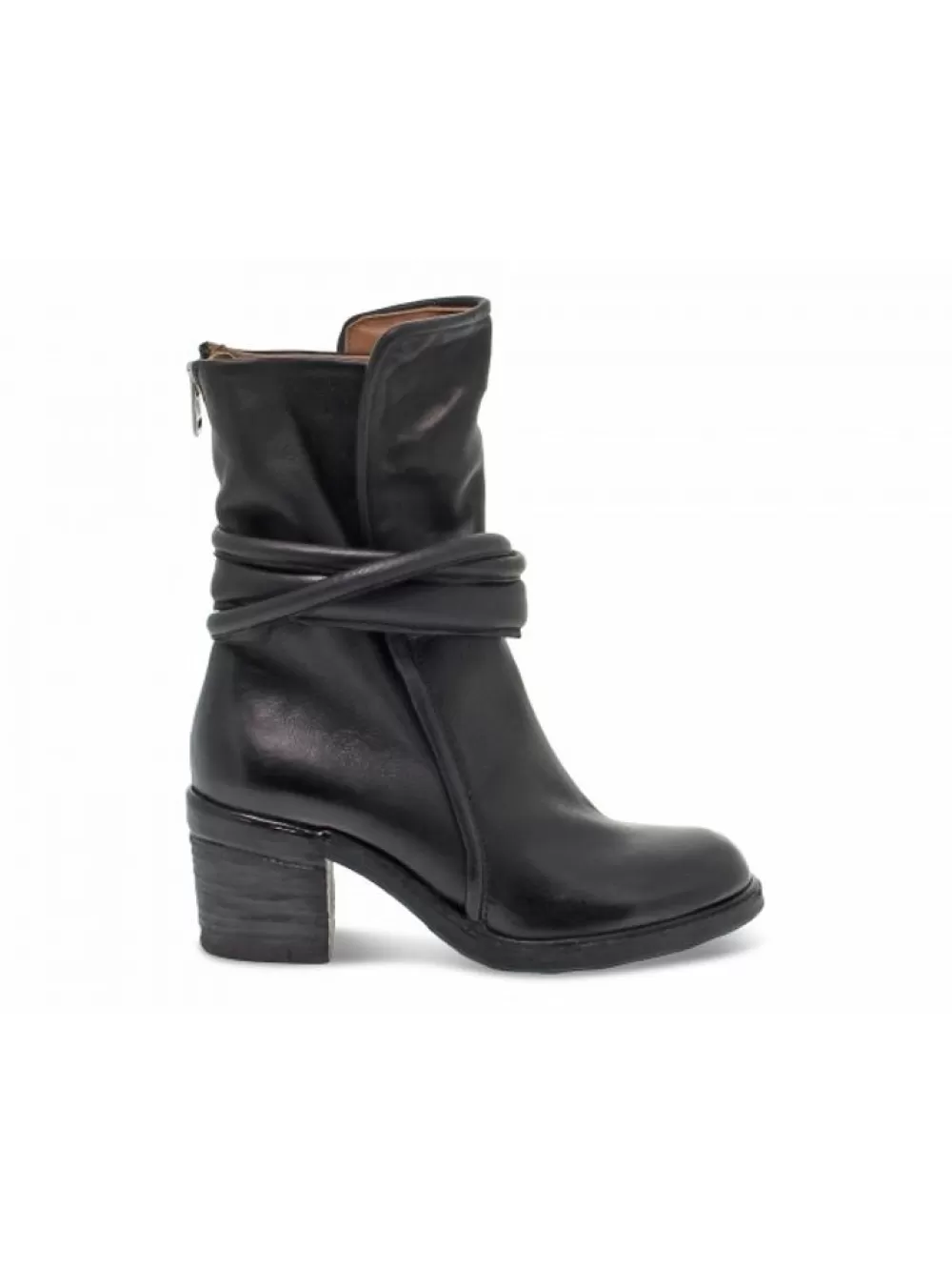 Women A.S.98 Low Boot Rock In Black Leather