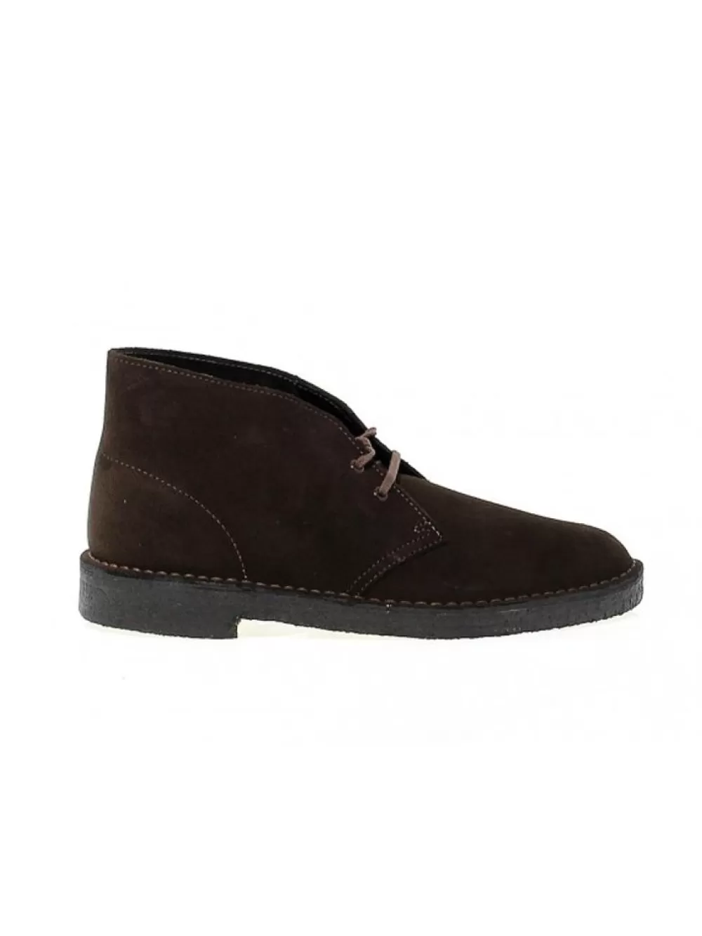 Men Clarks Low Boot Desert Boot In Brown Suede Leather