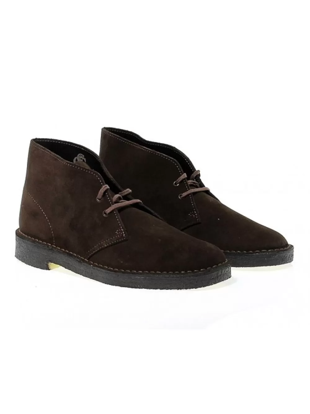 Men Clarks Low Boot Desert Boot In Brown Suede Leather