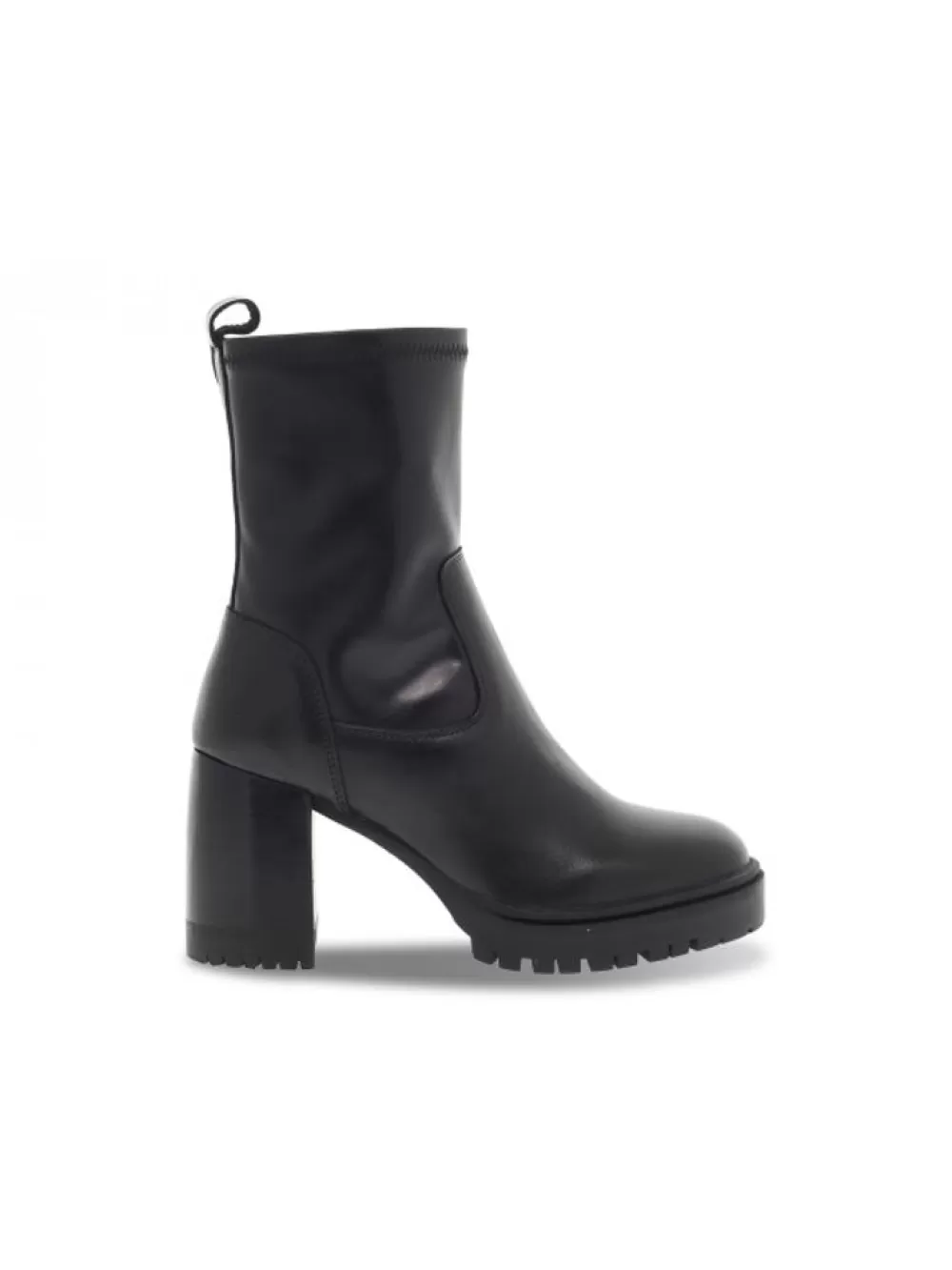 Women Emanuèlle Vee Low Boot Emanuelle Vee Tronchetto Elasticizzato In Black Leather