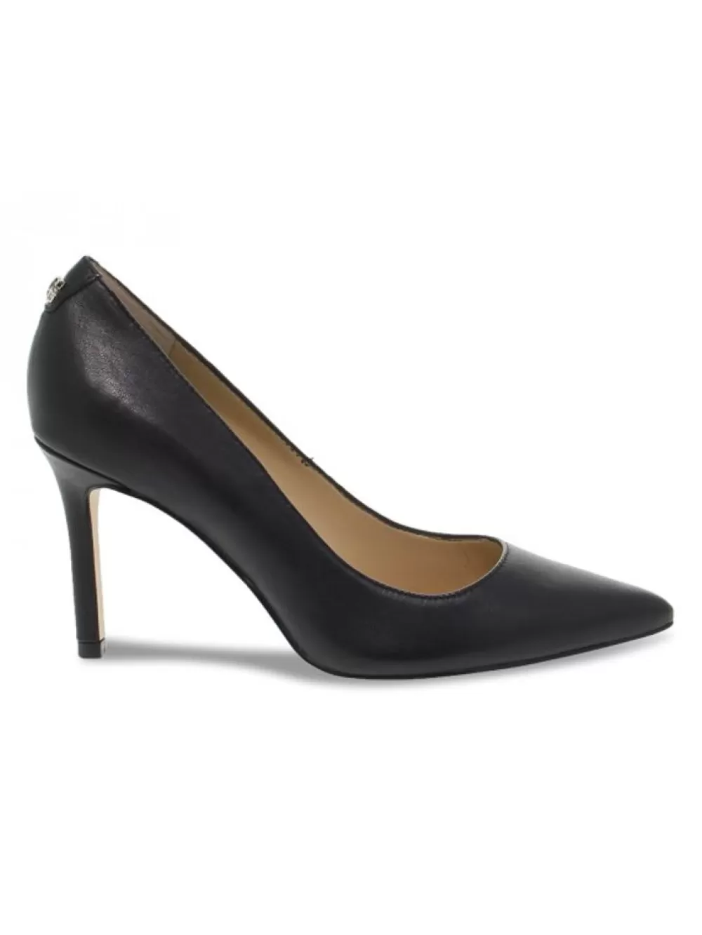 Women Guess Pump In Black Leather