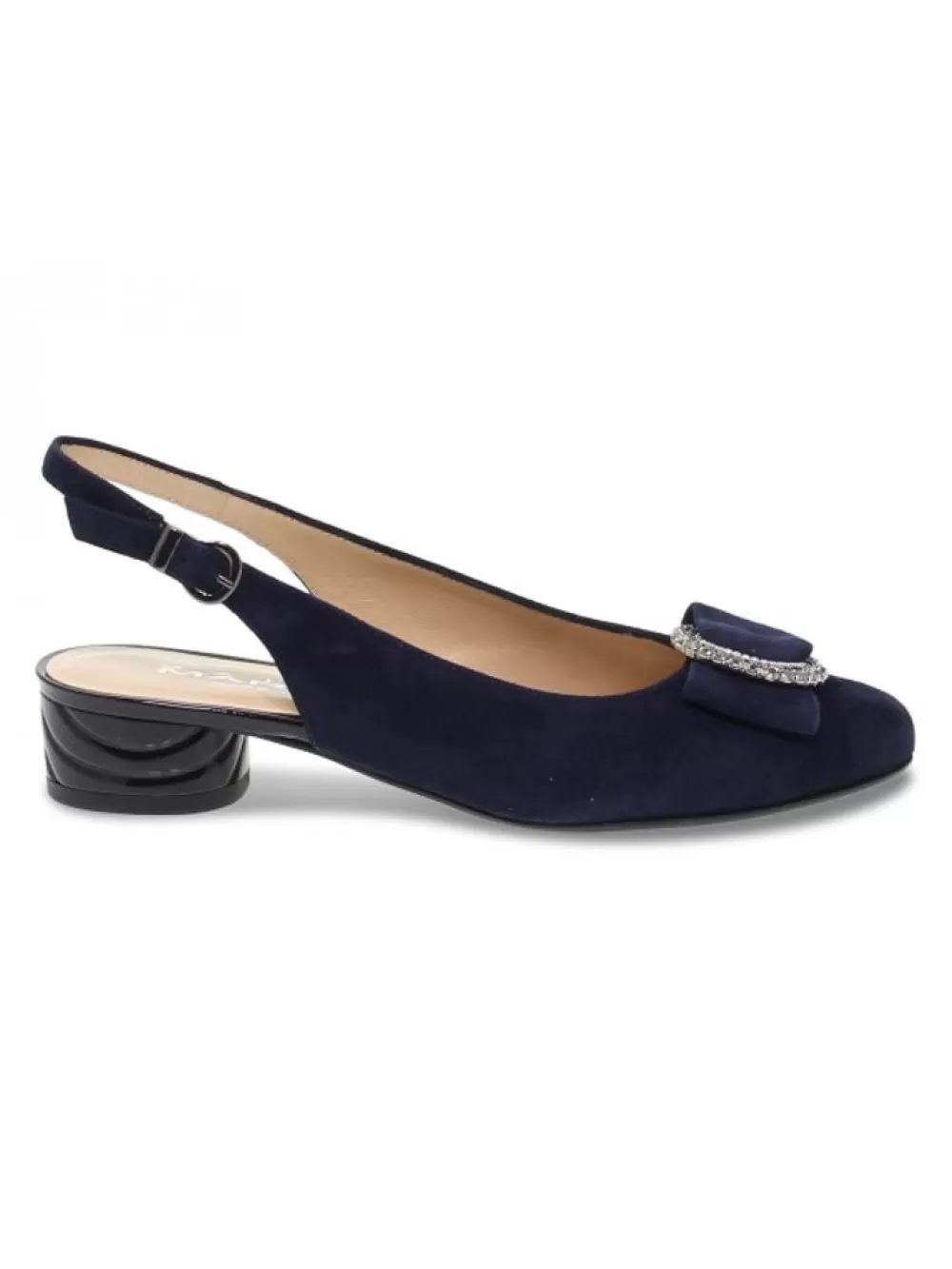 Women Martina Pump In Blue Suede Leather