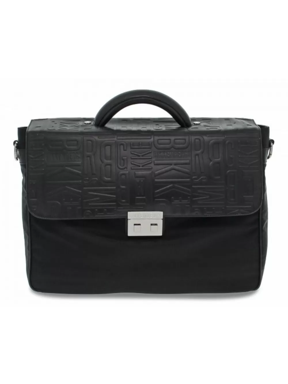 Men Bikkembergs Purse Brief Case In Black Leather