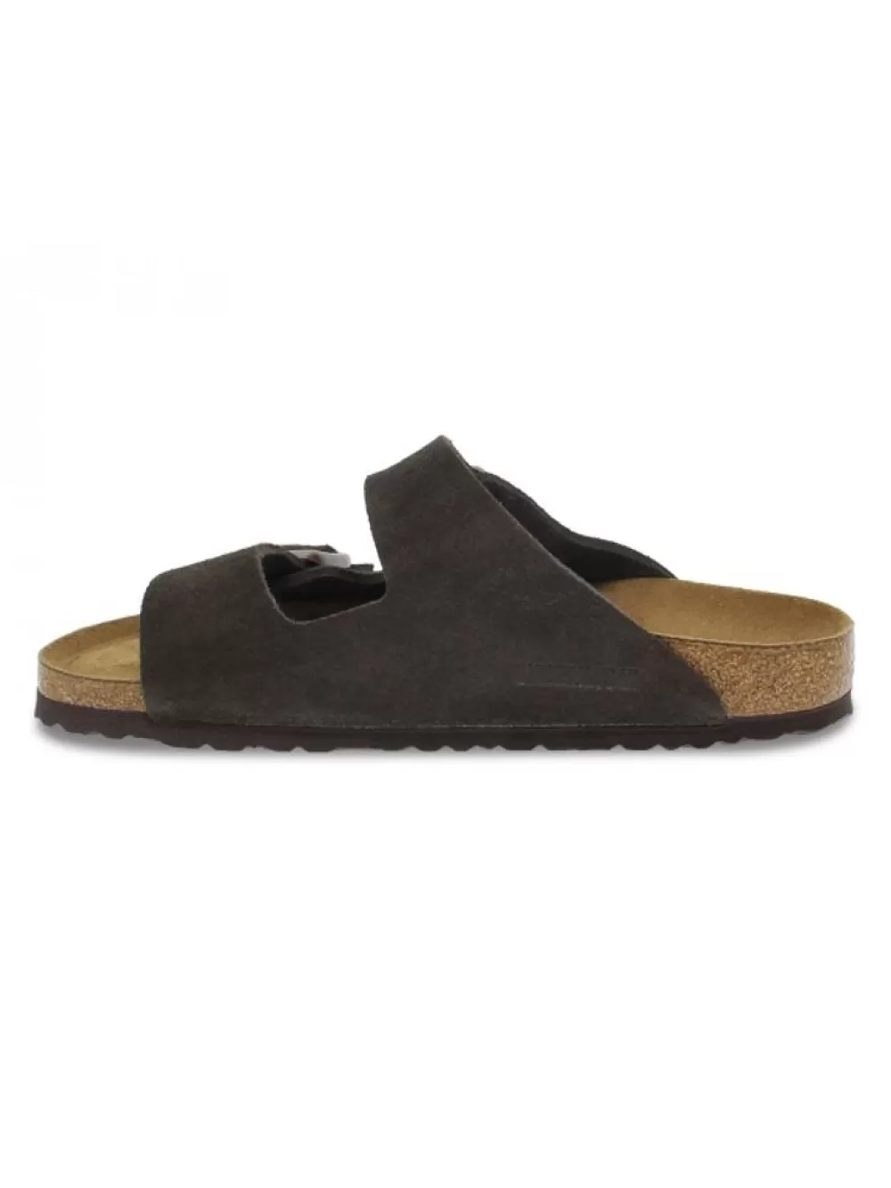 Men Birkenstock Sandal Arizona In Brown Suede Leather