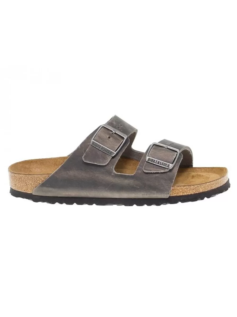 Men Birkenstock Sandal Arizona In Grey Leather