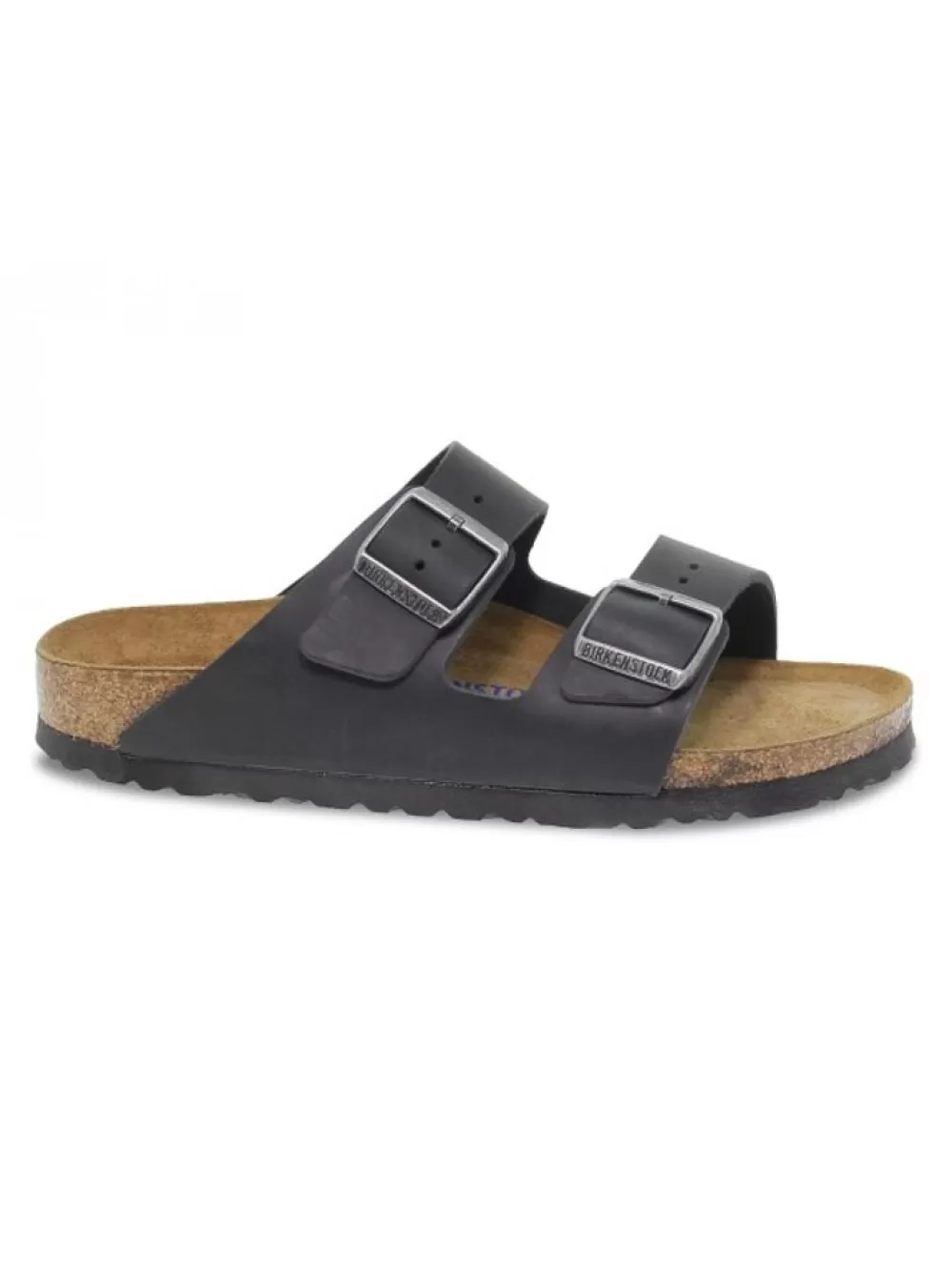 Men Birkenstock Sandal Arizona Soft Footbed In Black Leather