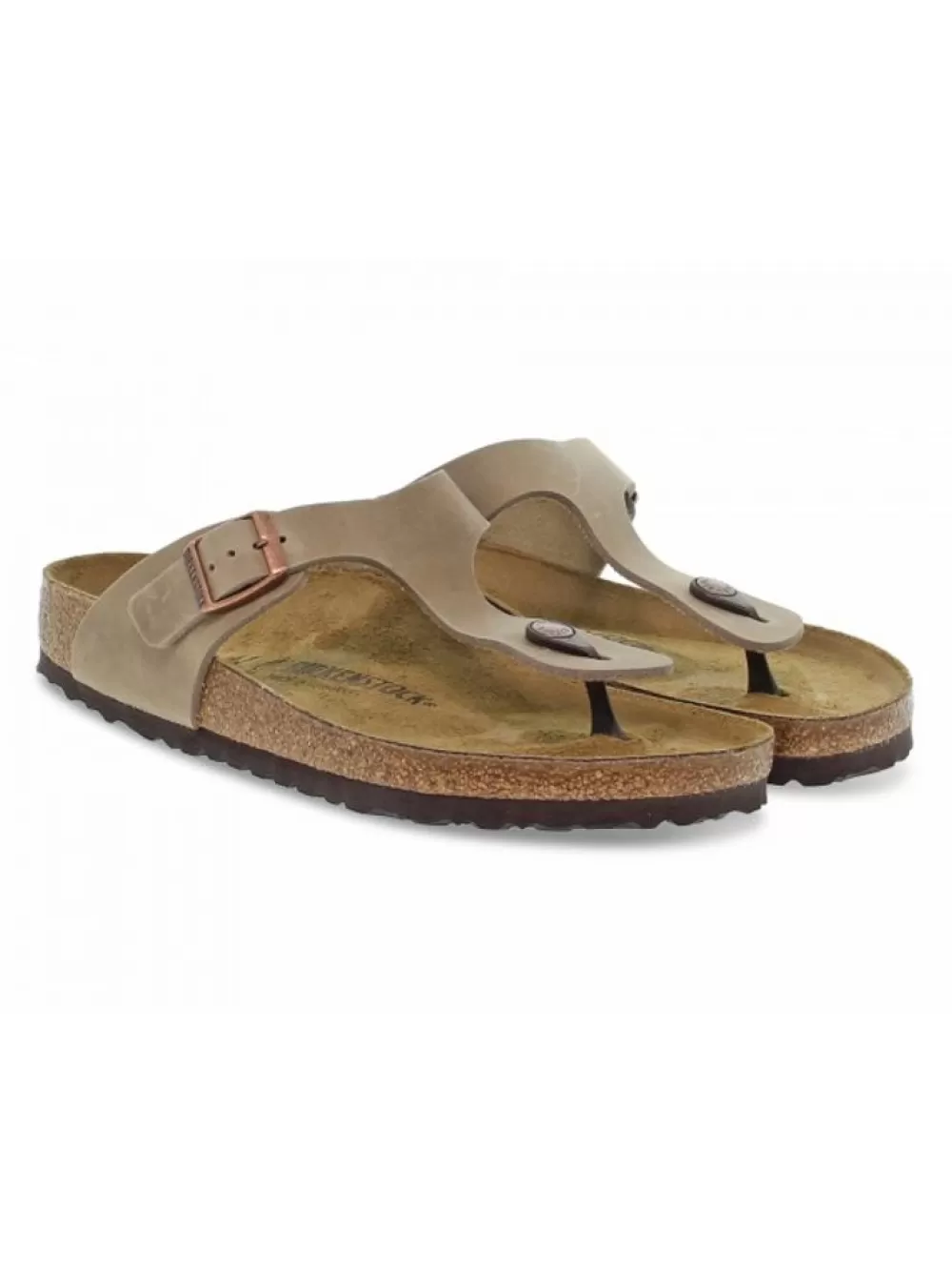 Men Birkenstock Sandal Gizeh In Tobacco Leather