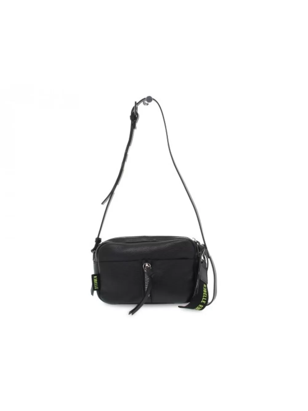 Women Rebelle Shoulder Bag Talia Crossbody Dollaro In Black Leather