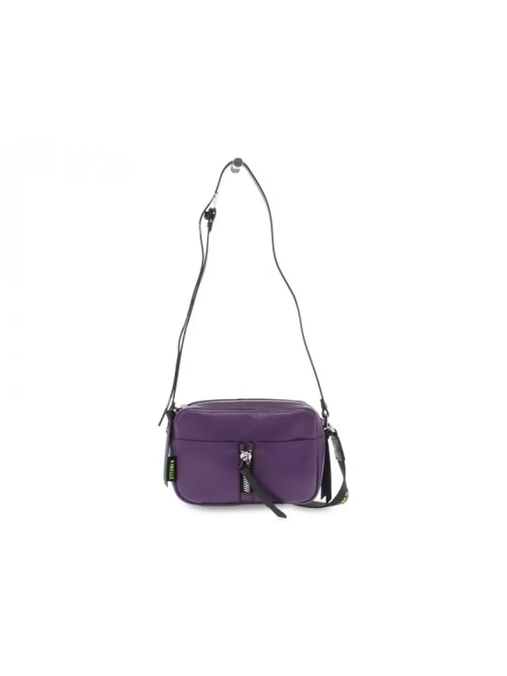 Women Rebelle Shoulder Bag Talia Crossbody Dollaro In Violet Leather