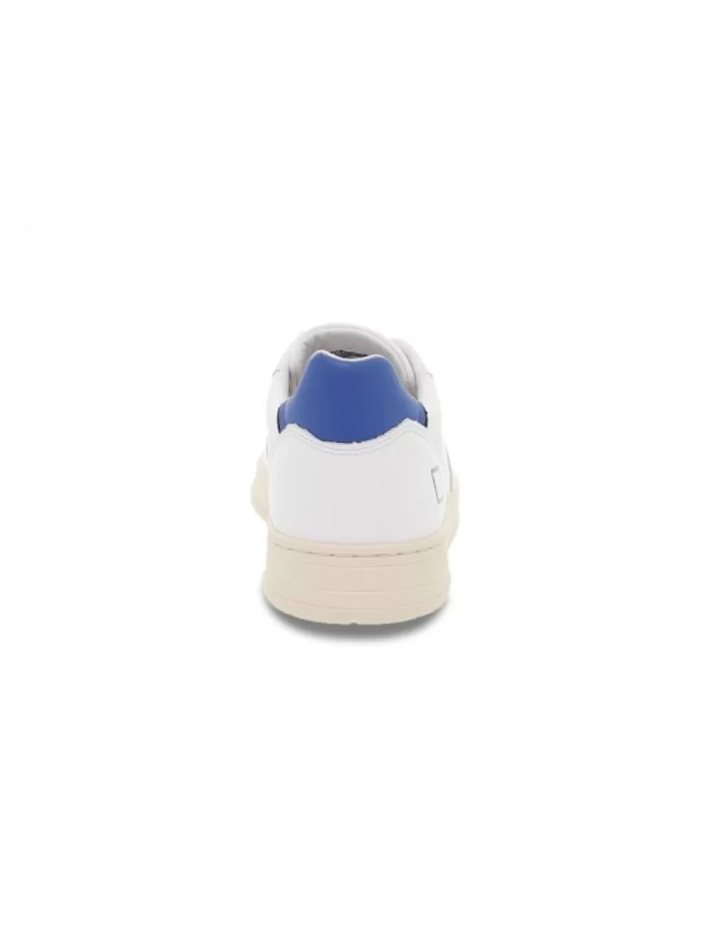 Men D.A.T.E. Sneakers Court Mono White-Blue In White Leather