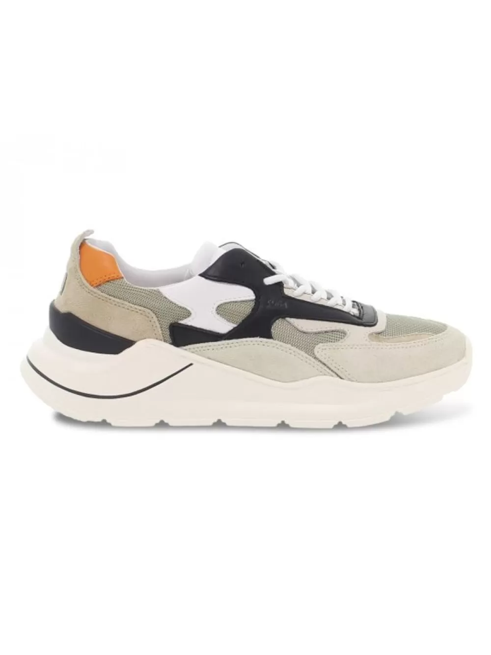 Men D.A.T.E. Sneakers Fuga Dragon Army In White Suede Leather