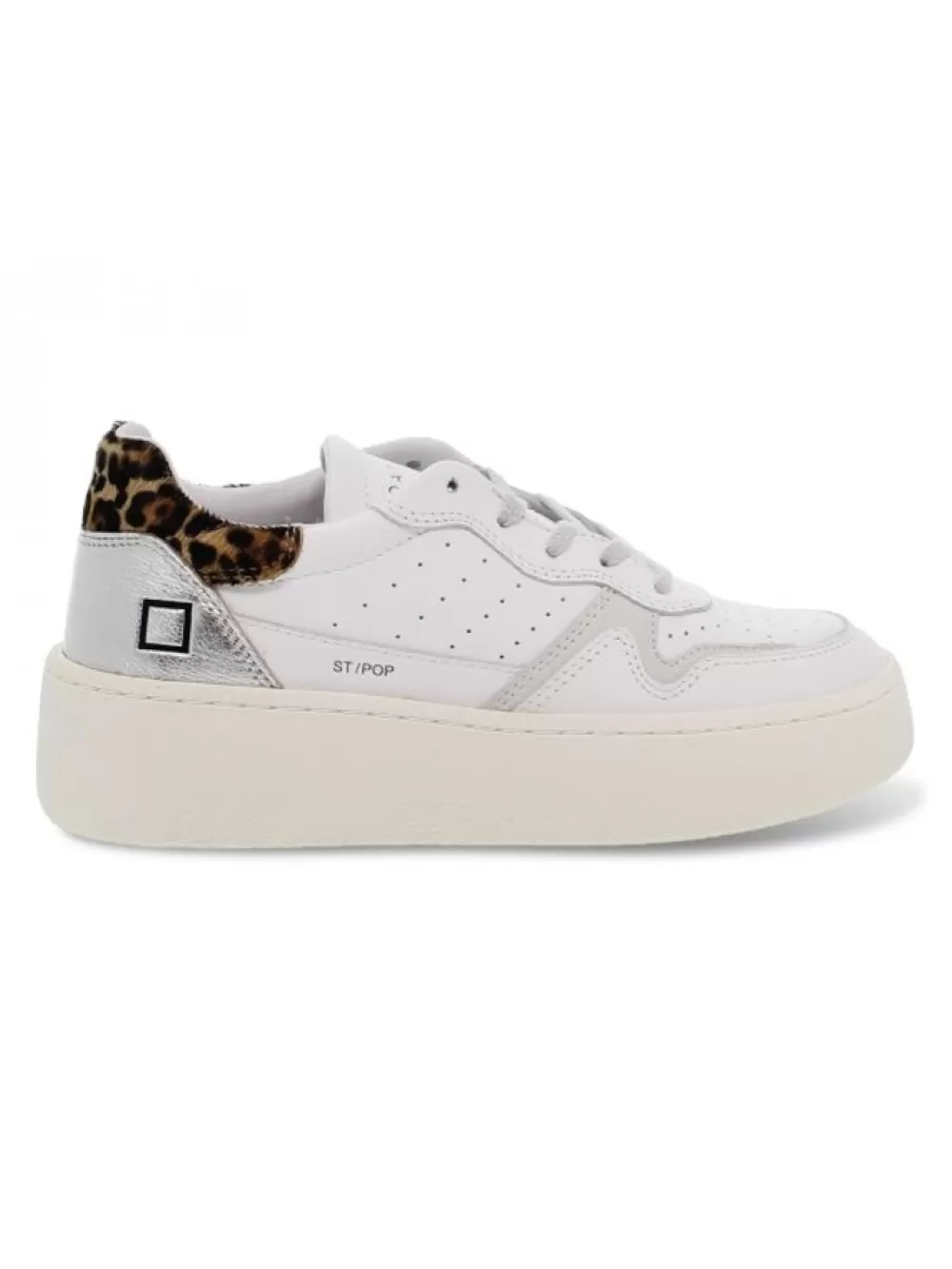 Women D.A.T.E. Sneakers Step Pop In White Leather