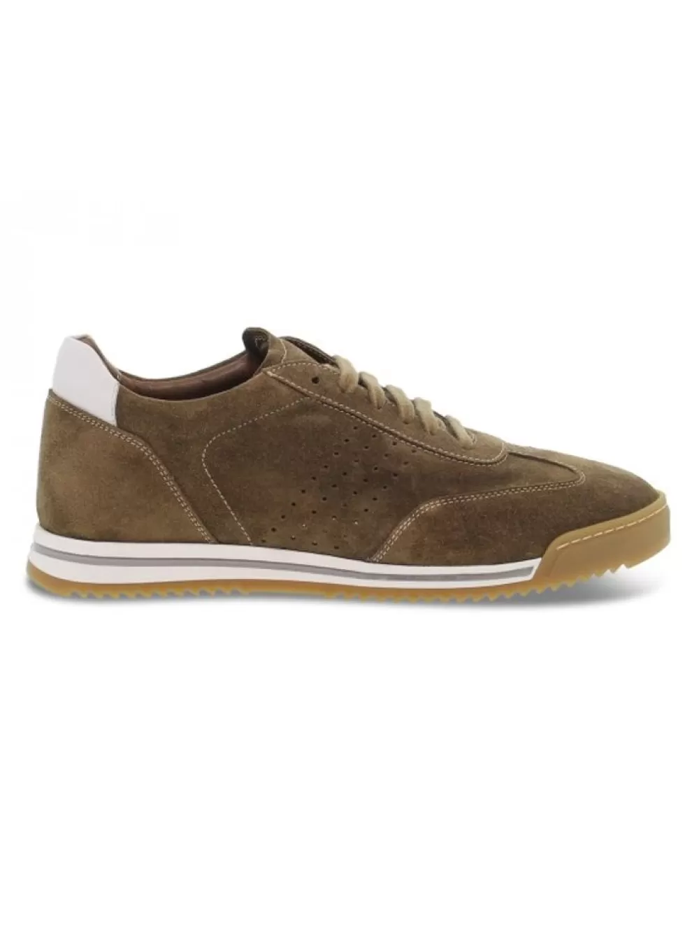 Men Guidi Calzature Sneakers Testoni Uomo In Tobacco Suede Leather