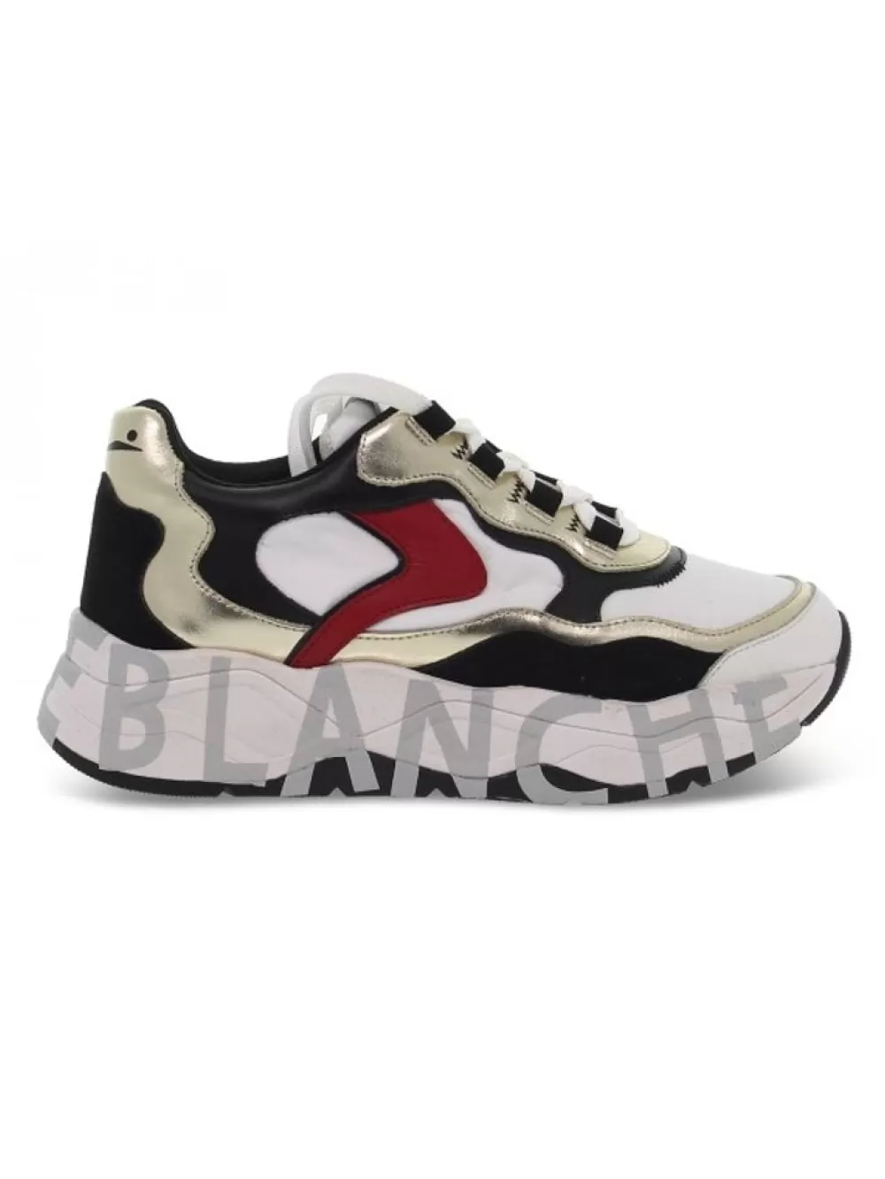 Women Voile Blanche Sneakers Club107 In White Leather