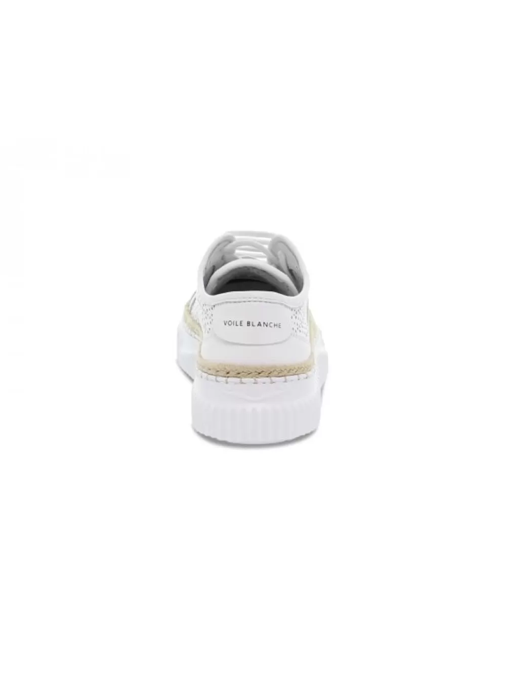 Women Voile Blanche Sneakers Maiorca Mesh In White Leather