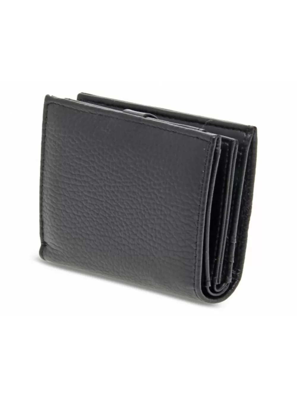 Women Rebelle Wallet Ziparoun S Dollaro Black In Black Leather